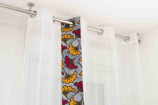 Bande décorative pour rideaux Fleurs
