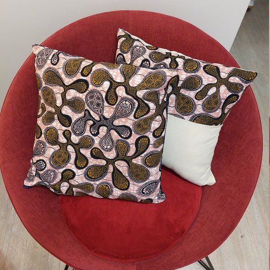 Duo de housse de coussin "empreinte"